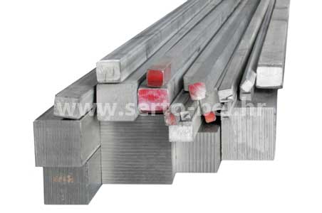 Stainless steel (inox) square bars