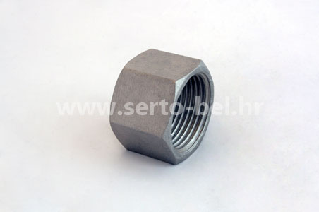 Stainless steel (inox) threaded couplings - Hexagonal cap