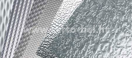 Stainless steel (inox) one side pattern sheets - decorative