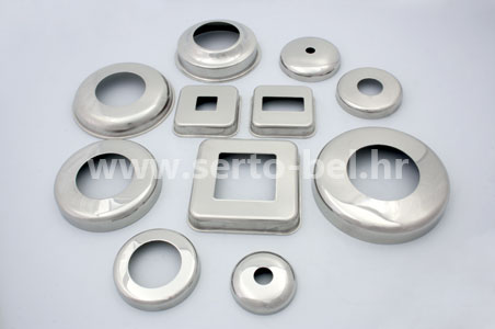 Stainless steel (inox) fence components - Cover plates