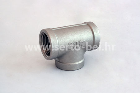 Stainless steel (inox) threaded couplings - Female Tee