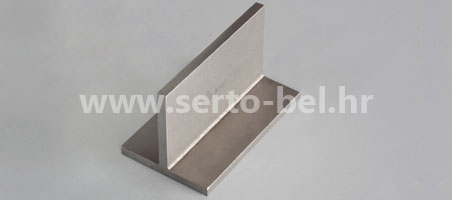 Stainless steel (inox) T-profiles