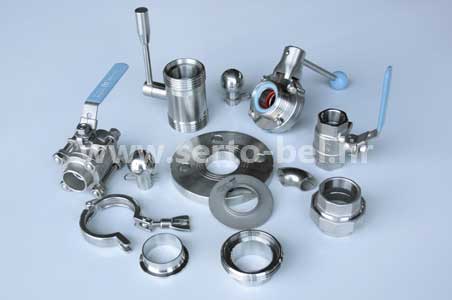 Stainless steel (inox) fittings for food and processing industries