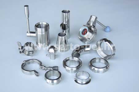 Stainless steel (inox) fittings for food industry