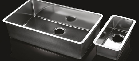 Stainless steel (inox) sink bowls